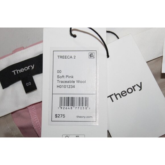 Theory Treeca 2 Black Good Wool Ankle Dress Pants Trouser Women's Size 6 NWT - Picture 9 of 12